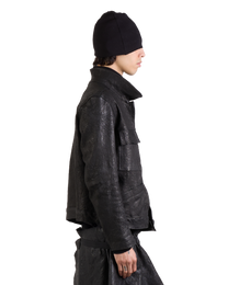 LEATHER UTILITY JACKET