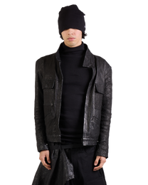 LEATHER UTILITY JACKET