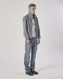 SUEDE TURTLE-NECK JACKET