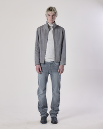 SUEDE TURTLE-NECK JACKET