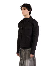BLACK UTILITY WORK JACKET